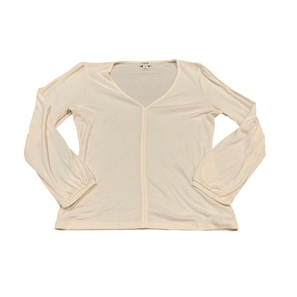 J. CREW cream colored long sleeve top